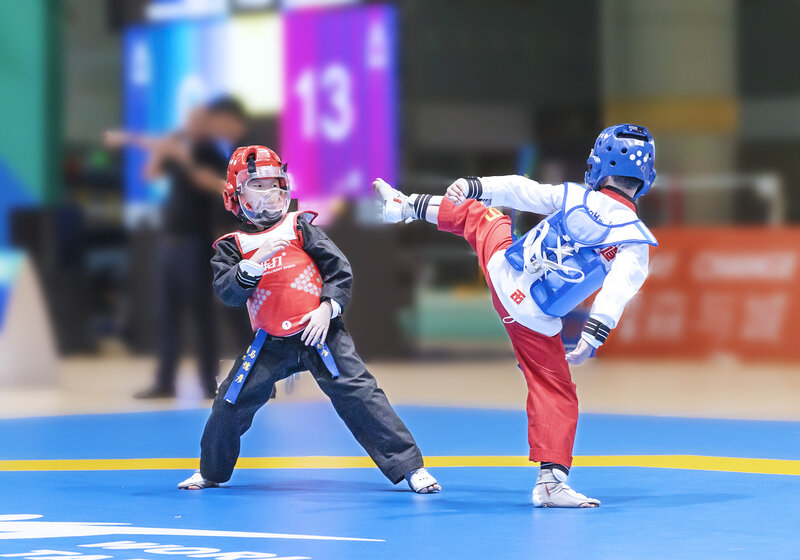 跆拳道选手成功晋级半决赛,期待更好发挥 跆拳道选手成功晋级半决赛,期待更好发挥